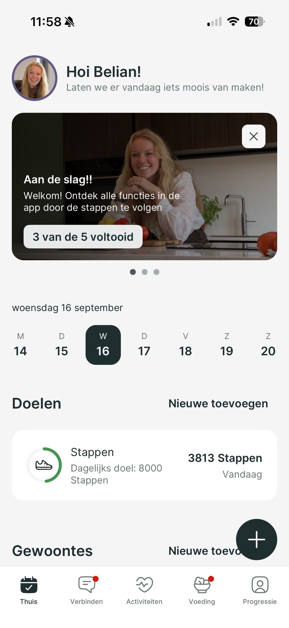 App screenshot Koen tel