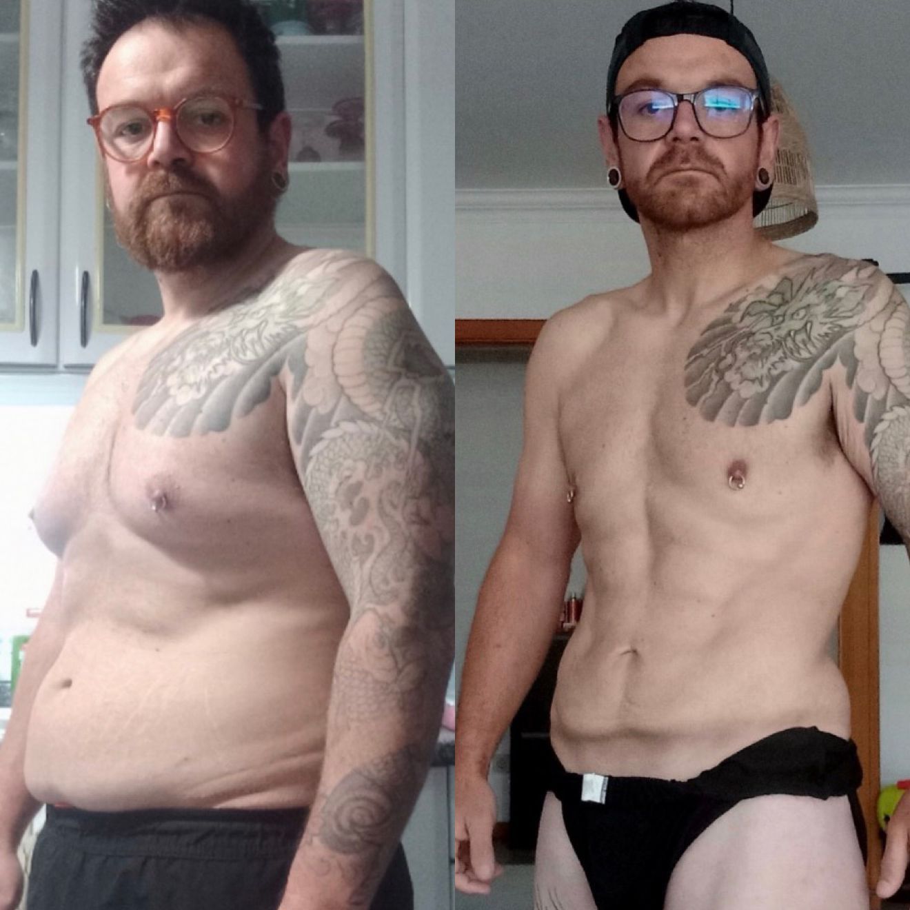 antes e depois de cliente