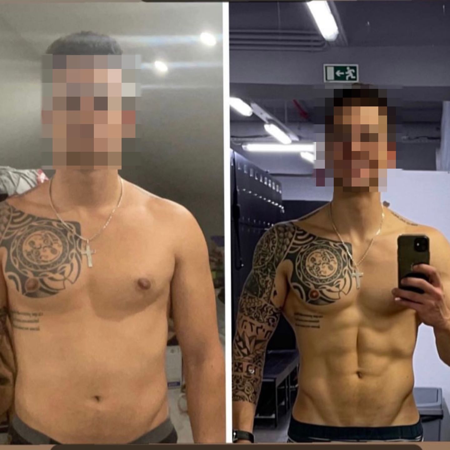 antes e depois de cliente