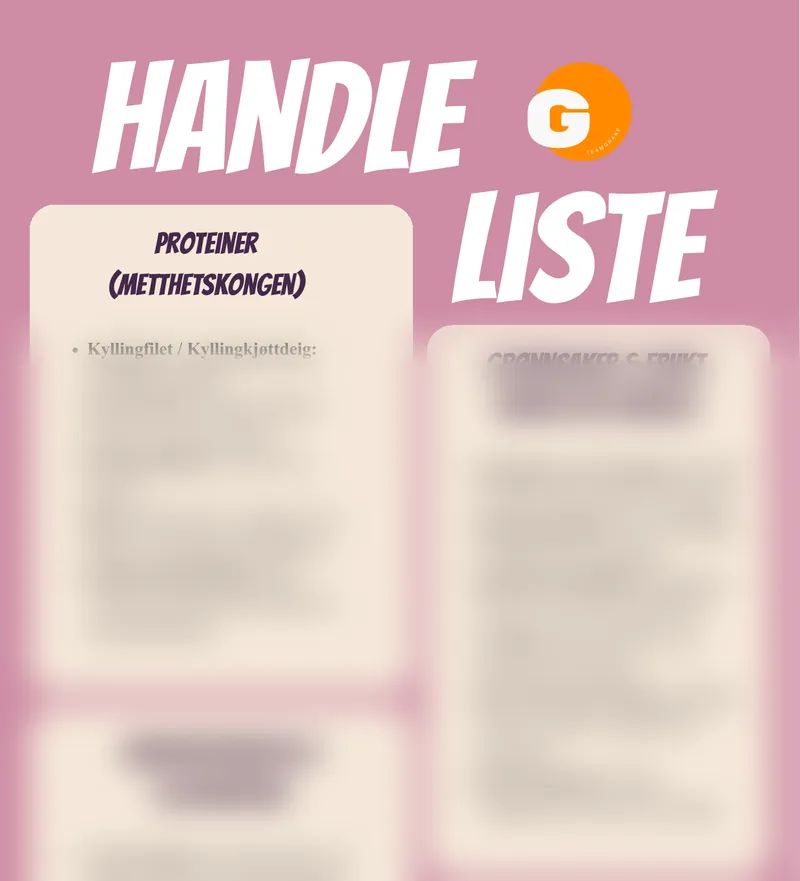 Smakebit av handlelisten - last ned for å se hele