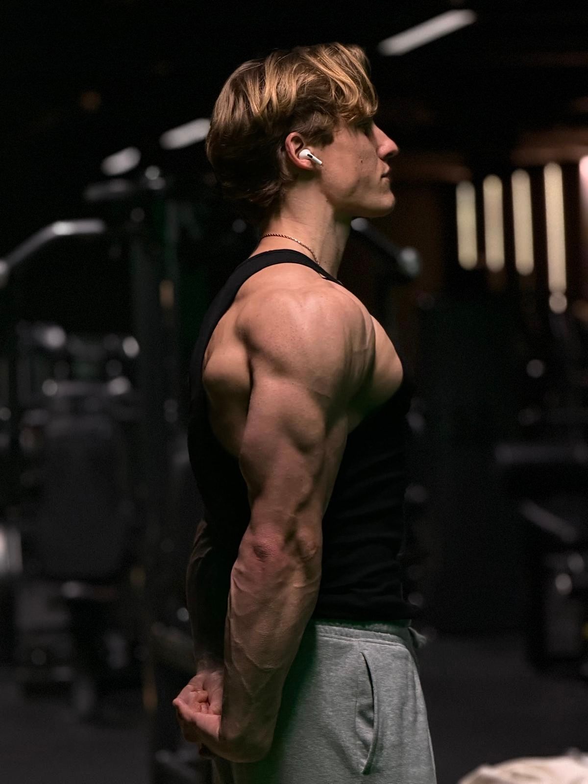 Man with big arms
