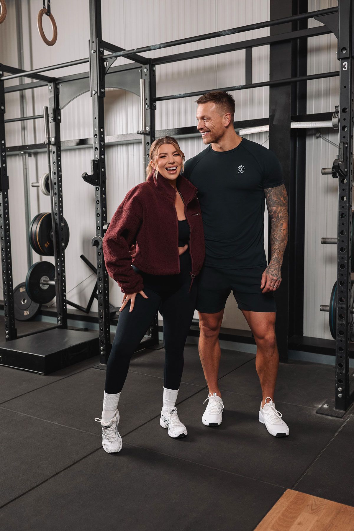 Coach posing with client