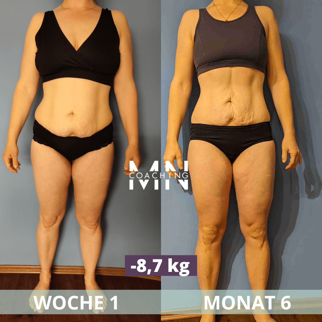 Transformation einer Coaching-Kundin auf dem Weg zum Wohlfühlgewicht