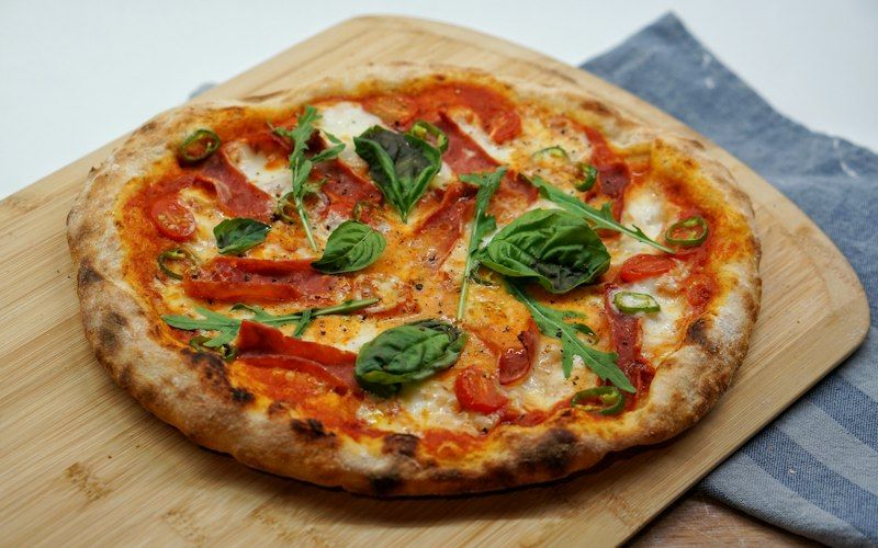 Pizza met rucola