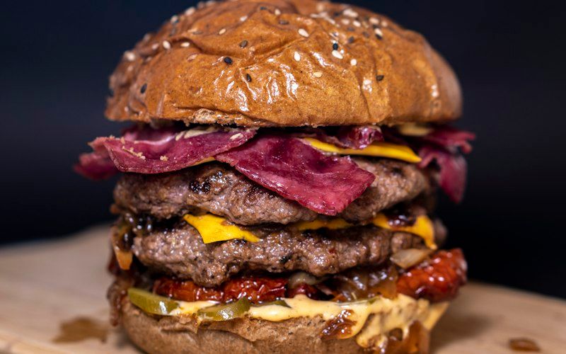 Burger met bacon