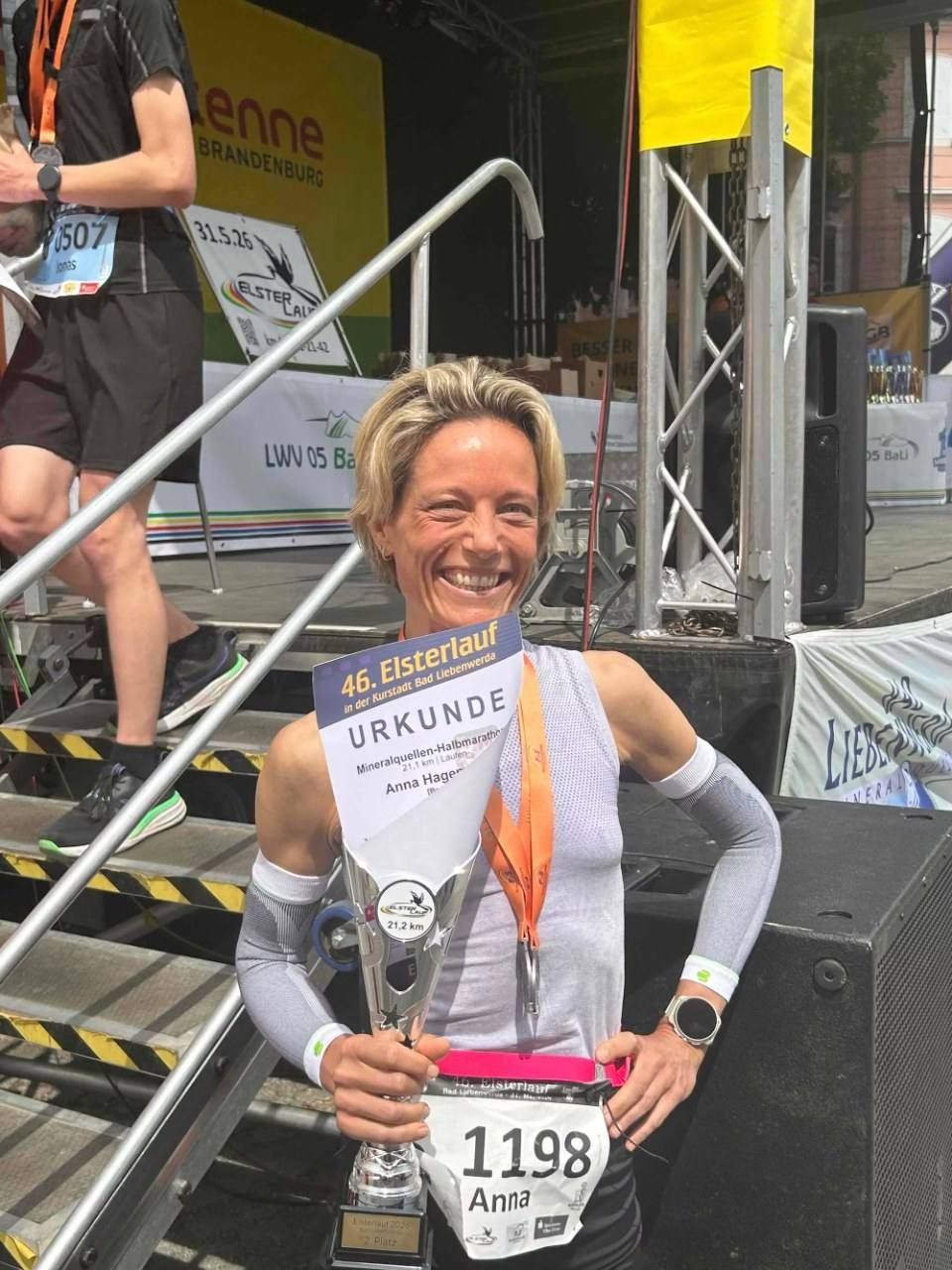Finisher-Moment einer Klientin