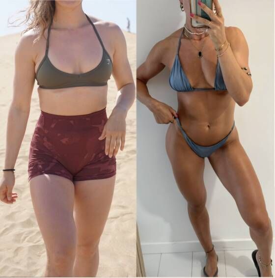 Nina Haans, voor en na haar eigen transformatie