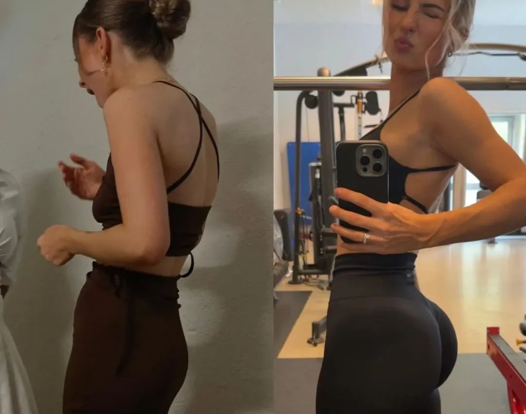 Før og etter – klient i Glow Up